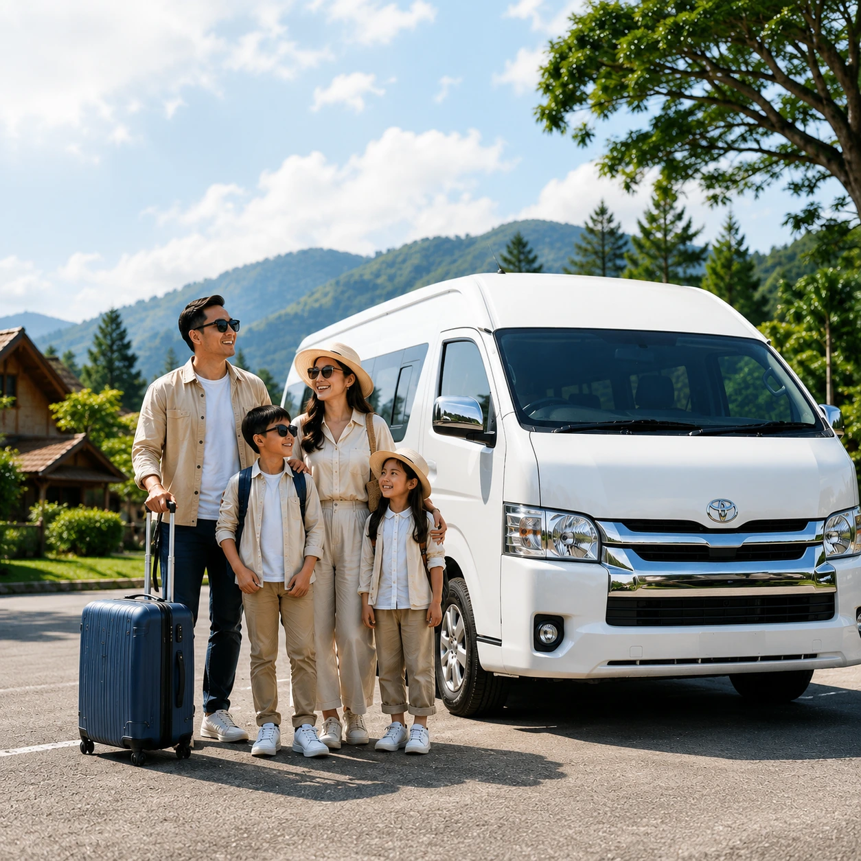 wisata keluarga hiace kyfa transport